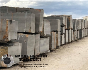 Noir Aziza Black Marble Block, Tunisia Black Marble