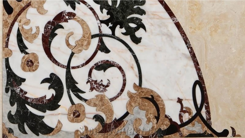 Mosaic Floor Medallion, Rosettes