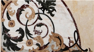 Mosaic Floor Medallion, Rosettes