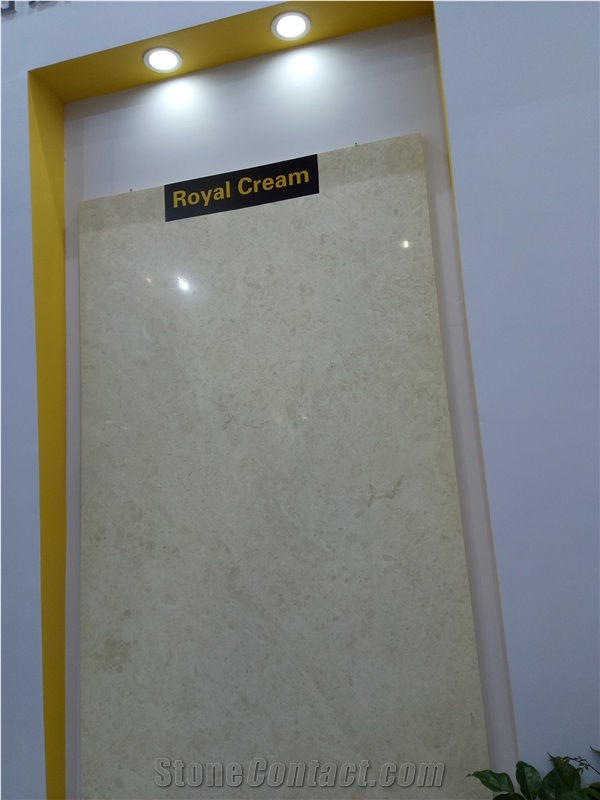 Omani Royal Cream Marble Slabs, Tiles