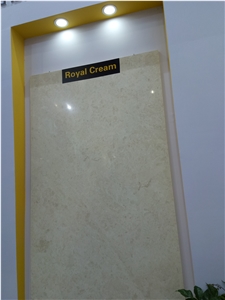 Omani Royal Cream Marble Slabs, Tiles