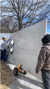 Artificial Marble Quartz Stone Fireplace Cover