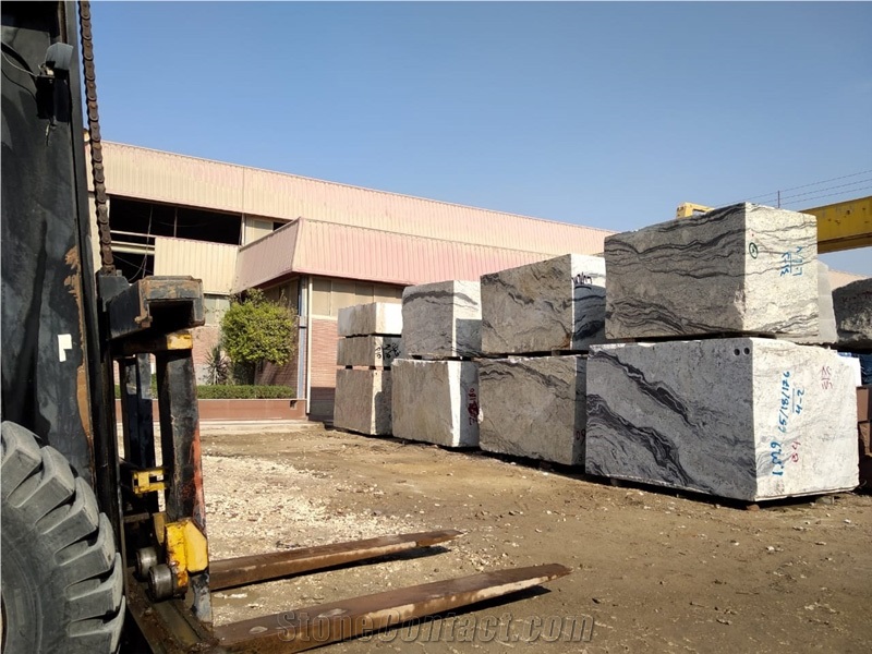 Fantastic Black Waves Granite Blocks