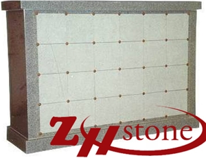 24 Crypts G603 Sesame White Granite Mausoleum