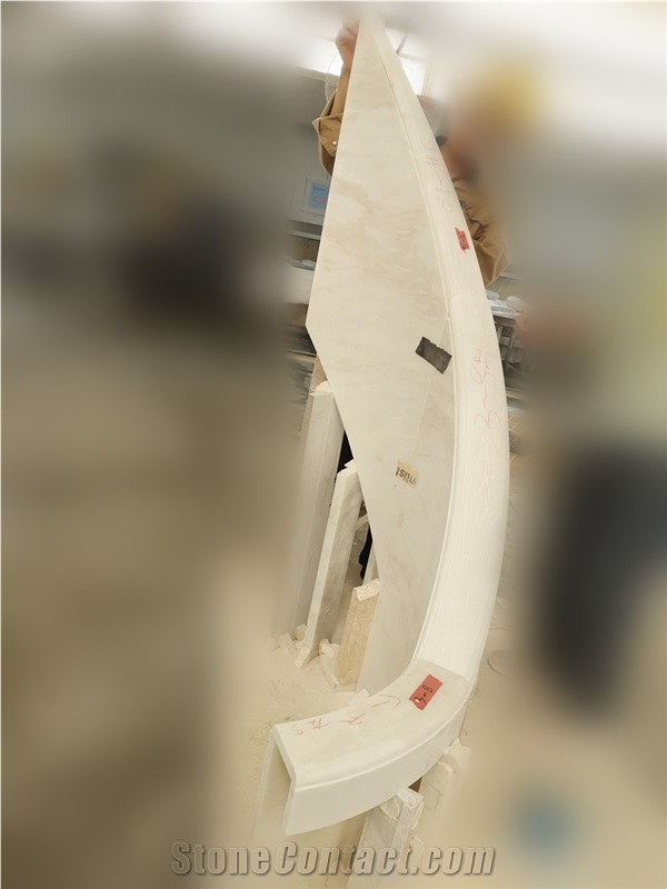 Karibib White Marble Spiral Stair for Villa