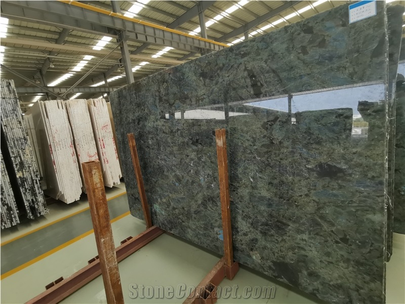 Labradorite Green Granite Slab