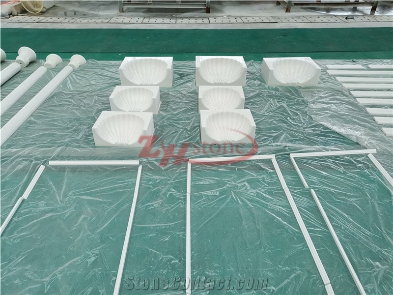 Liberty White Marble Window Sill Molding