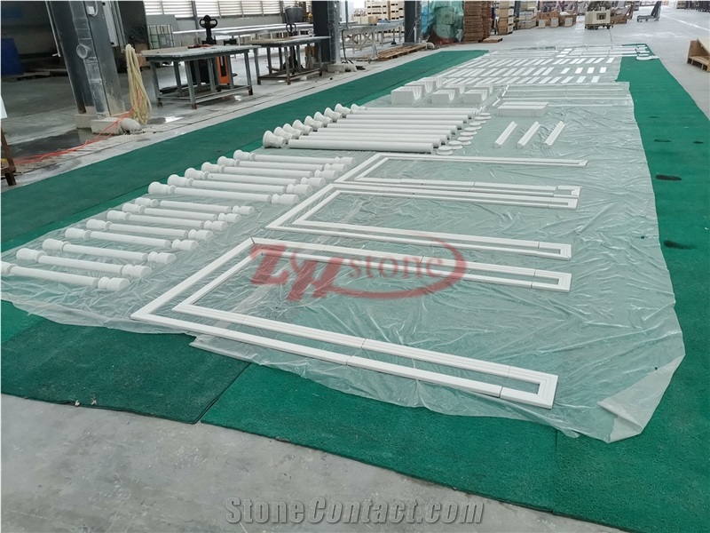 Liberty White Marble Window Sill Molding
