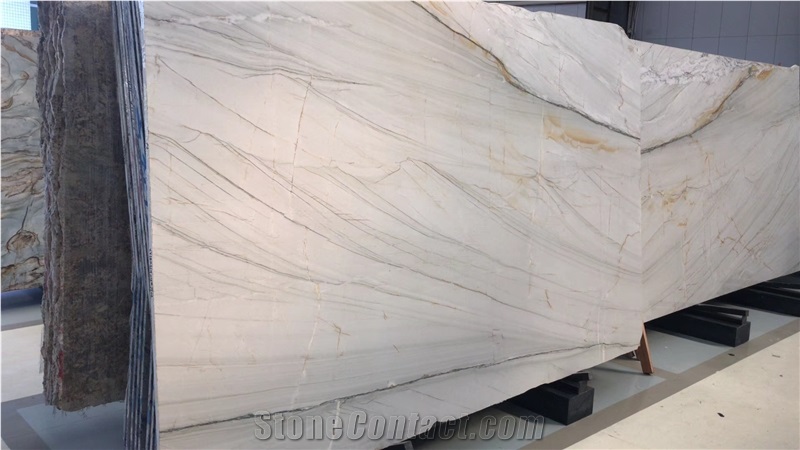 Macaubas White,Branco Macaubas Quartzite Slab
