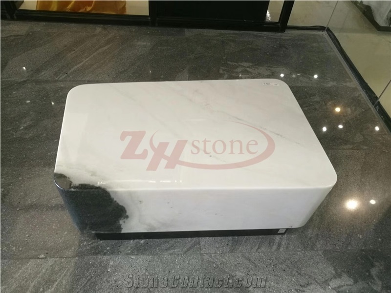 Panda White Marble Desk Home Furniture