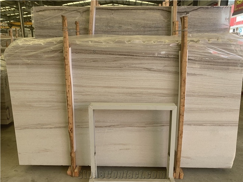 Crystal Wood Grain Marble Slab