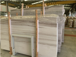 Crystal Wood Grain Marble Slab