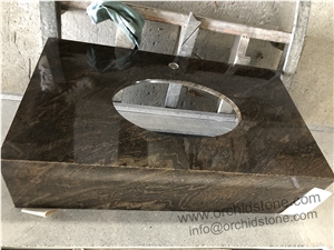 Quicksand Brown Granite Bathroom Vanity Tops
