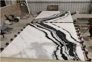 Panda White Marble Slab Panda White Autumn Marble