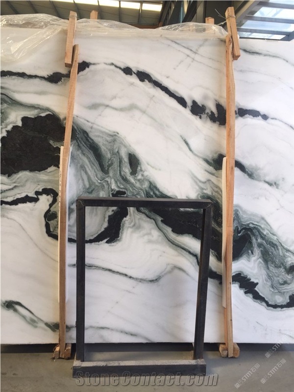 Panda White Marble Slab Panda White Autumn Marble