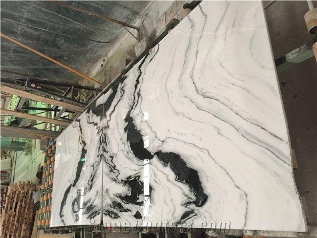 Panda White Marble Slab Panda White Autumn Marble