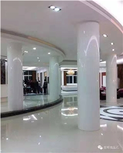 White Crystalline Stone Pillars White Crystalline Stone Pillars