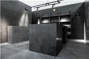 Azul Bateig Limestone Building Internal Wall Grey