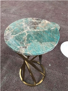 Luxury Coffee Table Green White Table Tea Table