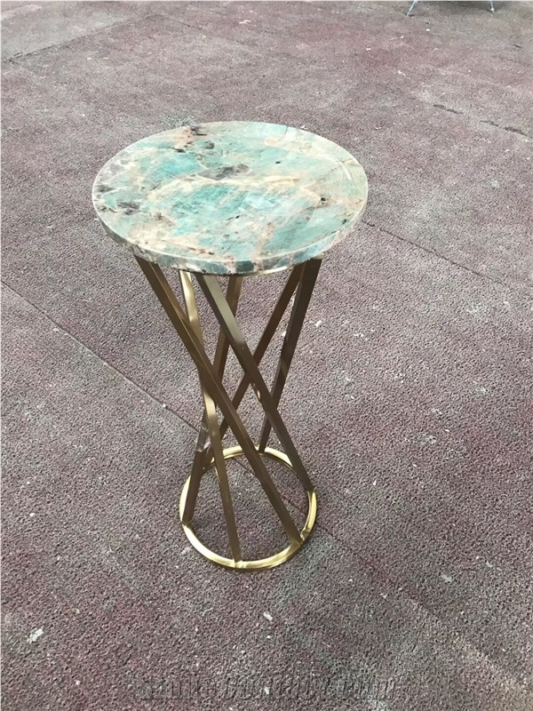 Luxury Coffee Table Green White Table Tea Table
