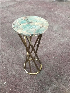 Luxury Coffee Table Green White Table Tea Table