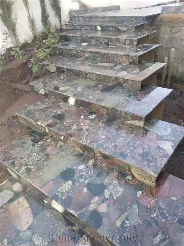 Rainbow Granite Flooring Tiles China Rainbow Tile