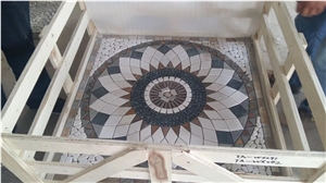 Slate Paving Rusty Slate Round Pattern Floor Tile