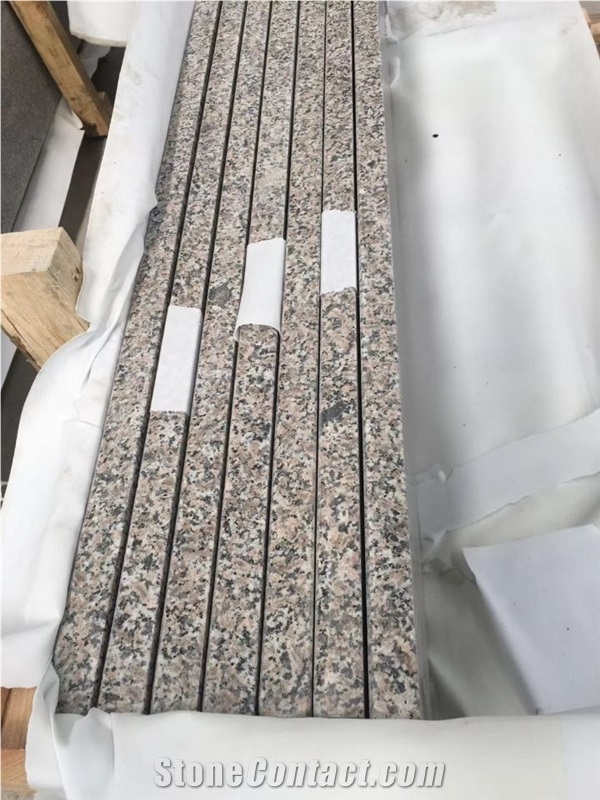 Wulian Flower Granite Polished Steps G361 Stairs