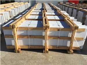 Kemalpasa White Marble Sandblasted Tiles Turkey