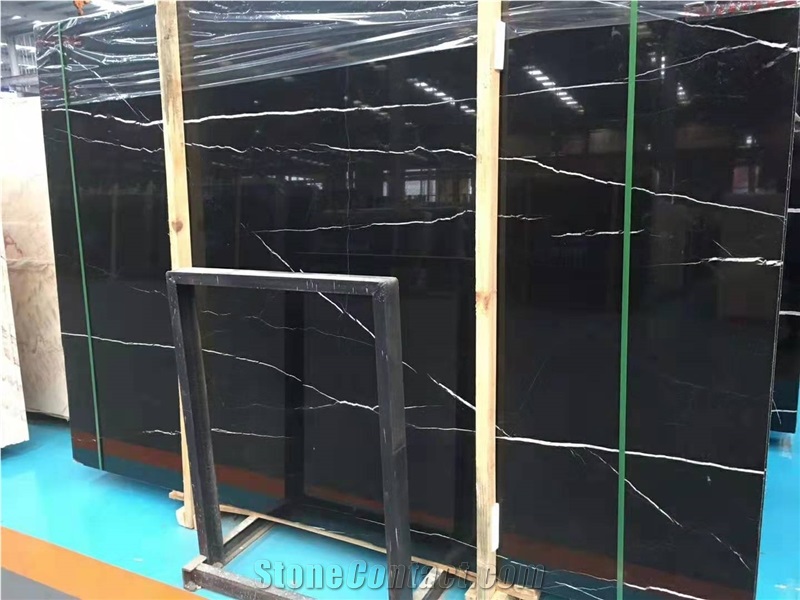 Black Marble Nero Marqino Slabs&Tiles Best Price