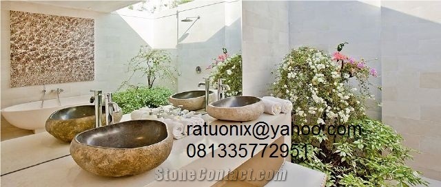 River Stone Natural Wash Basins