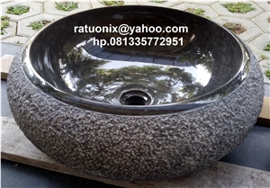 Black Marble Wash Basin