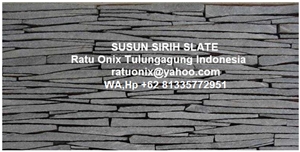 Wall Cladding Susun Sirih Slate Stone Stone Veneer