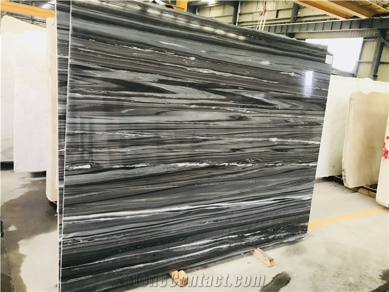 Palissandro Bluette, Wooden Blue Marble Countertop