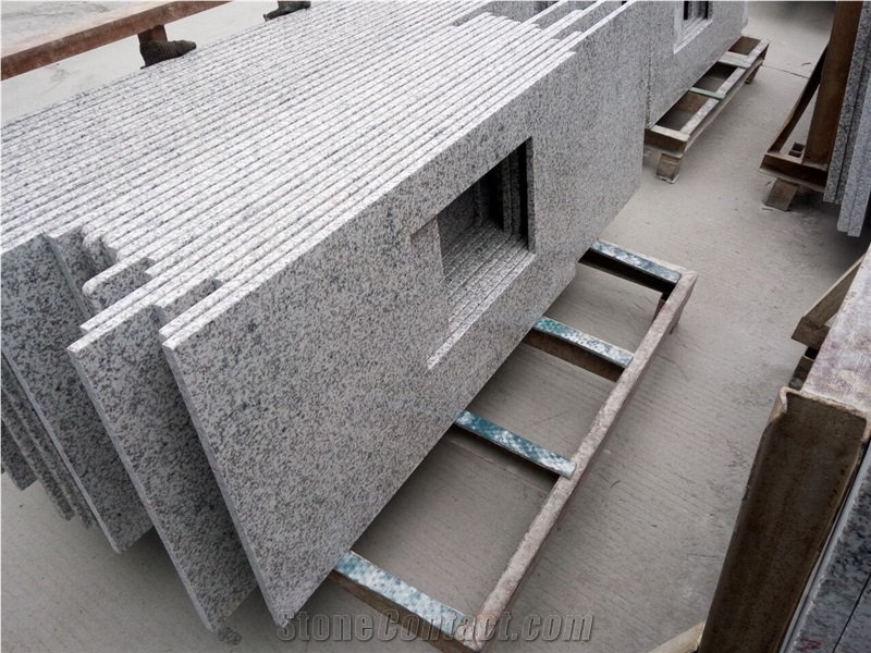 G655 Hazel White China Granite Vanity Bath Tops