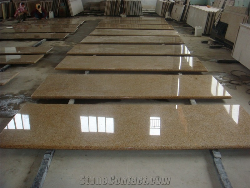 G682 Sunset Gold Yellow Rust Granite Countertop
