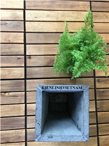 Exterior Basalt Stone Flower Pots - Volcanic Pots