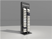 Hot-Sale Large Black Metal Tile Stone Display Rack