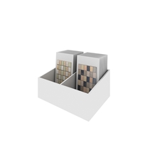 Wooden Mosaic Tile Card Tabletop Display Box