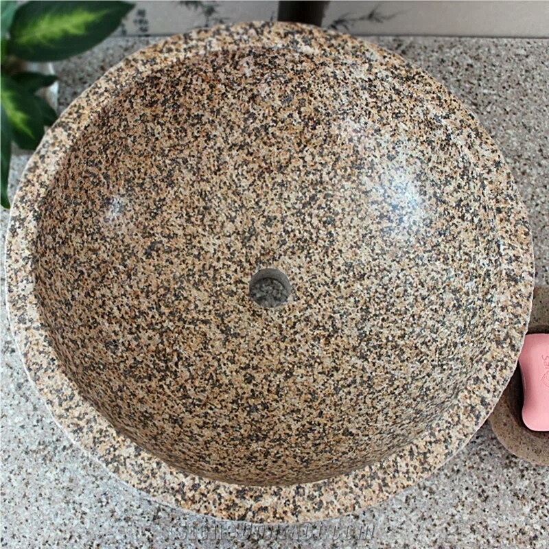 Chrocks G682 Granite Basin,Yellow Granite Washbowl