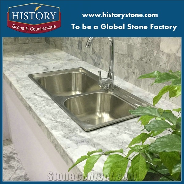Calacatta Grey Quartzite Kitchen Countertop