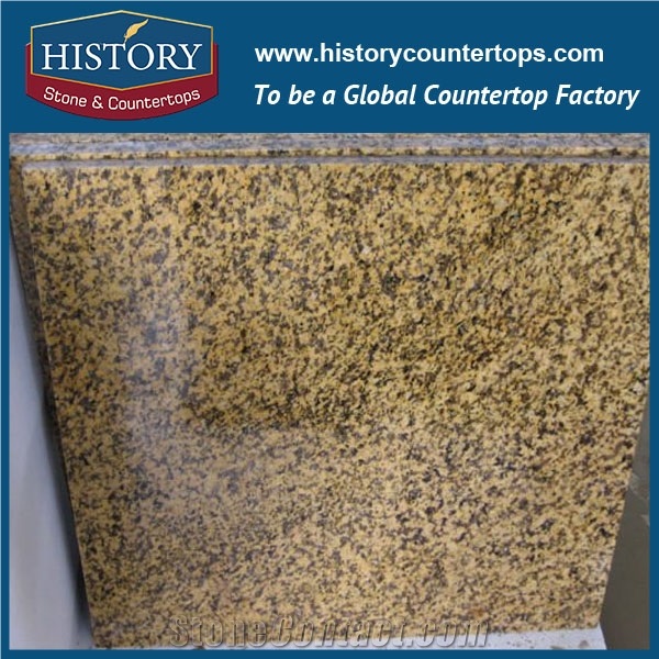 Tiger Skin Gold Yellow Granite Slab Tile Tops