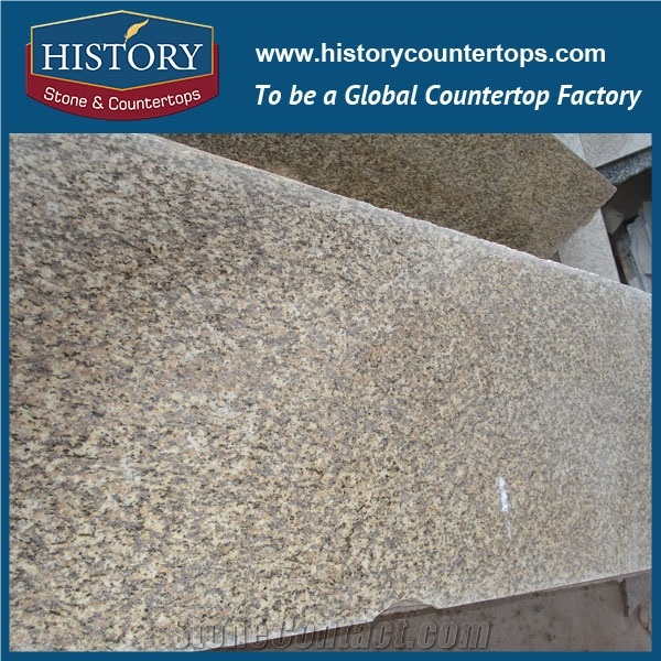 Tiger Skin Gold Yellow Granite Slab Tile Tops