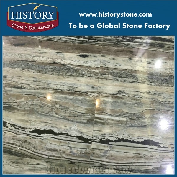 Wooden Blue Marble for Bathroom Countertop