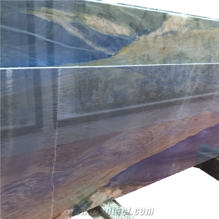 Brazil Azul Macaubas Blue Quartzite Slab
