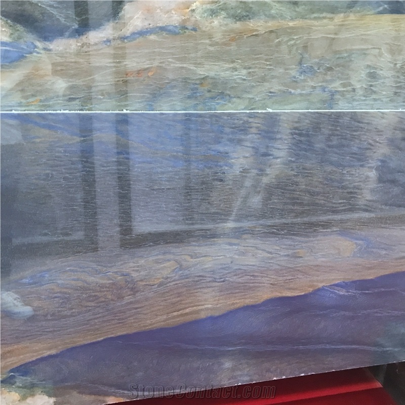 Brazil Azul Macaubas Blue Quartzite Slab