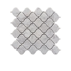 Carrara Marble Lantern Mosaic Tile