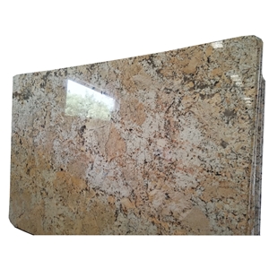 China Flax Gold Yellow Granite Slabs