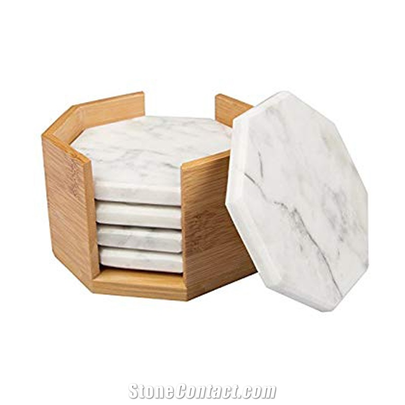 Hot Sale Personalize Hexagon Marble Coasters