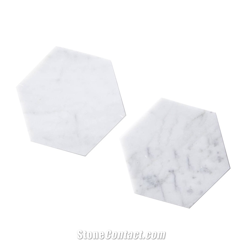 Hot Sale Personalize Hexagon Marble Coasters